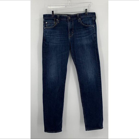 AG Adriano Goldschmeid The graduate denim jeans dark wash tailored leg men 38 - Picture 1 of 5
